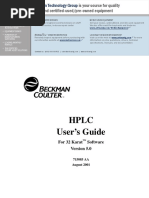 HPLC User's Guide, 32 Karat 5.0