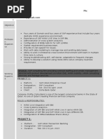 Sap Lumira Sample Resume 1