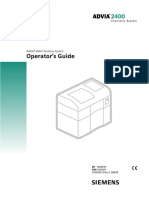 Advia 2400 User Manual