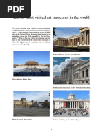 List of Most Visited Art Museums in The World PDF