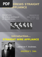 Andrews Straight Wire Appliance (SWA)