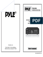 Pda5Bu: Opperating Instructions