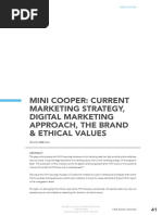 Mini Cooper Current MKT Strategy