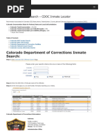 Colorado Inmate Search Department of Corrections Lookup