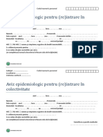 Aviz Epidemiologic