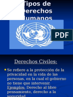 Tipos de Derechos Humanos