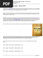 All Torah Light Spreads... Chaim Vital PDF