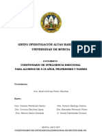 Cuestionario de Inteligencia Emocional para Alumnos de 6-18 Años, Profesores y Familias - Altas Capacidades