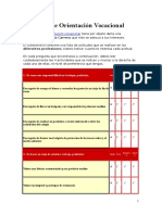 Test de Orientación Vocacional