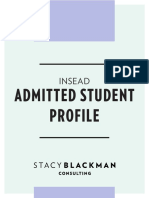 INSEAD Admit Profile PDF