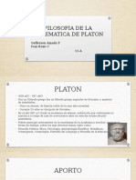 Filosofia de La Matematica de Platon