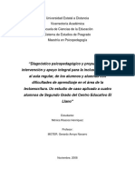 La Evaluacion Psicopedagogica - Estudio de Caso