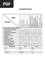 Matriz de Evaluacion de Riesgos Del Cerco Eléctrico