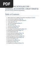 General Accounting Cheat Sheet