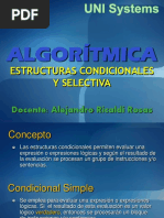 Java Estructuras Condicionales