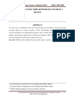 Ijreas Volume 3, Issue 1 (January 2013) ISSN: 2249-3905 Innovation in Steel Fibre Reinforced Concrete-A Review