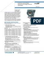 General Specifications: EJX510A and EJX530A Absolute and Gauge Pressure Transmitter