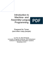 Introduction To Machine-And Assembly-Language Programming: Prepared For Tynan (And Other Crazy People)