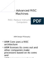 ARM - Advanced RISC Machines: RISC-Reduce Instruction Set Computers