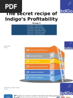 The Secret Recipe of Indigo's Profitability: Group 3