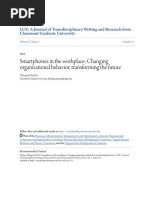 Smartphones in The Workplace - Changing Organizational Behavior Transforming The Future