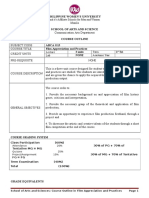 Course Outline in Film Appreciation and Practices