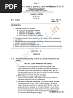 Cbse Class 11 English Sample Paper 2014 1