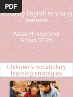 Children's Vocabulary Learning Strategies