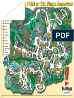 Six Flags America Theme Park Map