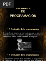 1.1 Evolución de La Programación