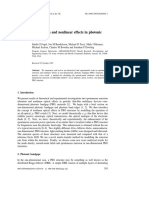 Spontaneous Emission and Nonlinear Effects in Photonic Bandgap Materials