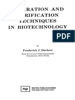 Dechow Separation and Purification Techniques in Biotechnology