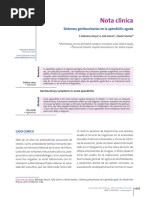 Nota Clinica Sintomas Genitourinarios en La Apendicitis Aguda Nota Clinica