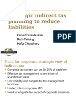 Strategic Indirect Tax Planning To Reduce Liabilities