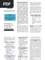 Bahria University: Project Management (MSPM)