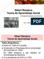 Teoría de Aprendizaje Social Albert Bandura