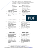 Sentence Fluency Post-Its