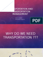 Transportation and Transportation Management