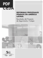 Reformas Procesales Penales en América Latina: Resultados Del Proyecto de Seguimiento, V Etapa