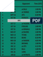 2010 Dolphins Schedule