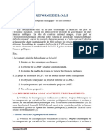 Réforme de LOLF