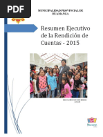 Resumen Ejecutivo Rendicion Cuentas 2015