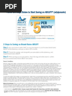 ABILIFY® (Aripiprazole) Savings Card Program