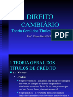 Slides Direito Cambiário - Teoria Geral Dos Títulos de Crédito