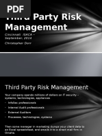 Third Party Risk Management - Domain Overview