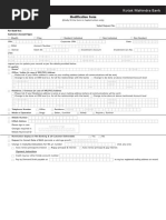 Account Modification Form