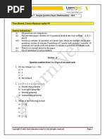 CBSE Class 7 Maths SA1 Sample Paper PDF