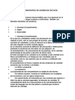 Cuáles Son Los Elementos de Existencia Del Acto Jurídico