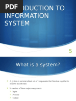 Introduction To Information System