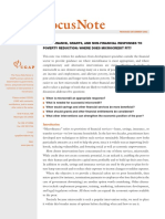 CGAP Focus Note Microfinance Grants and Non Financial Responses To Poverty Reduction Where Does Microcredit Fit Dec 2002